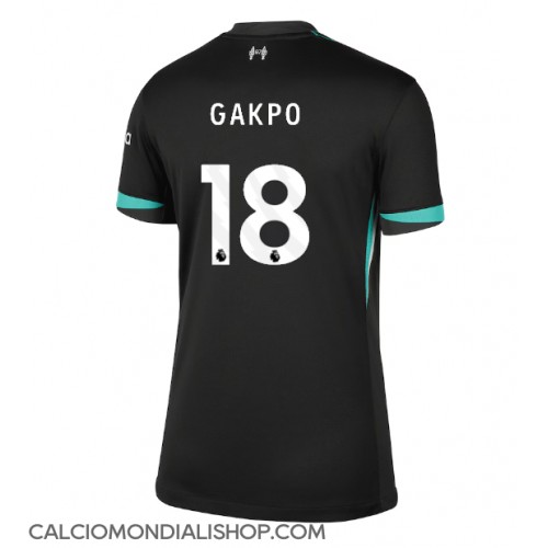 Maglie da calcio Liverpool Cody Gakpo #18 Seconda Maglia Femminile 2024-25 Manica Corta